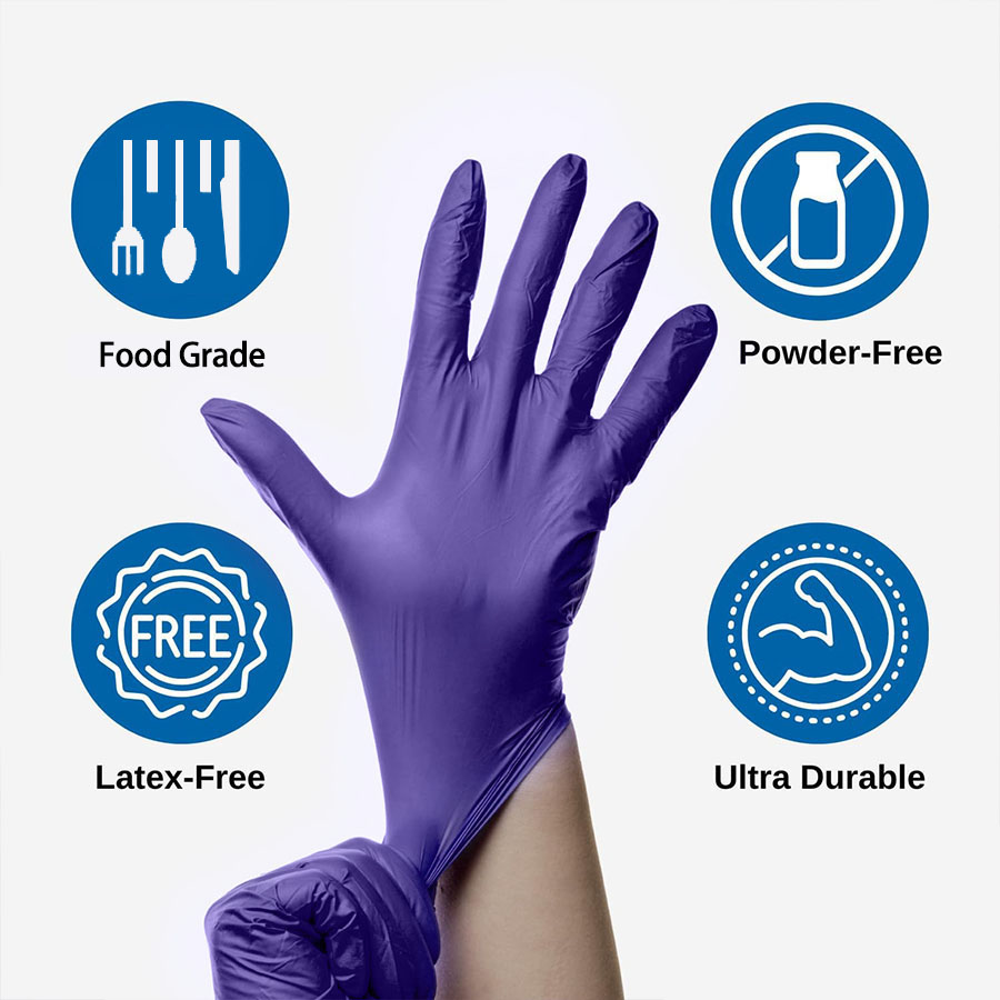 200PCS Nitrile Gloves Disposab - Exam Glove Nitrile recension och pris