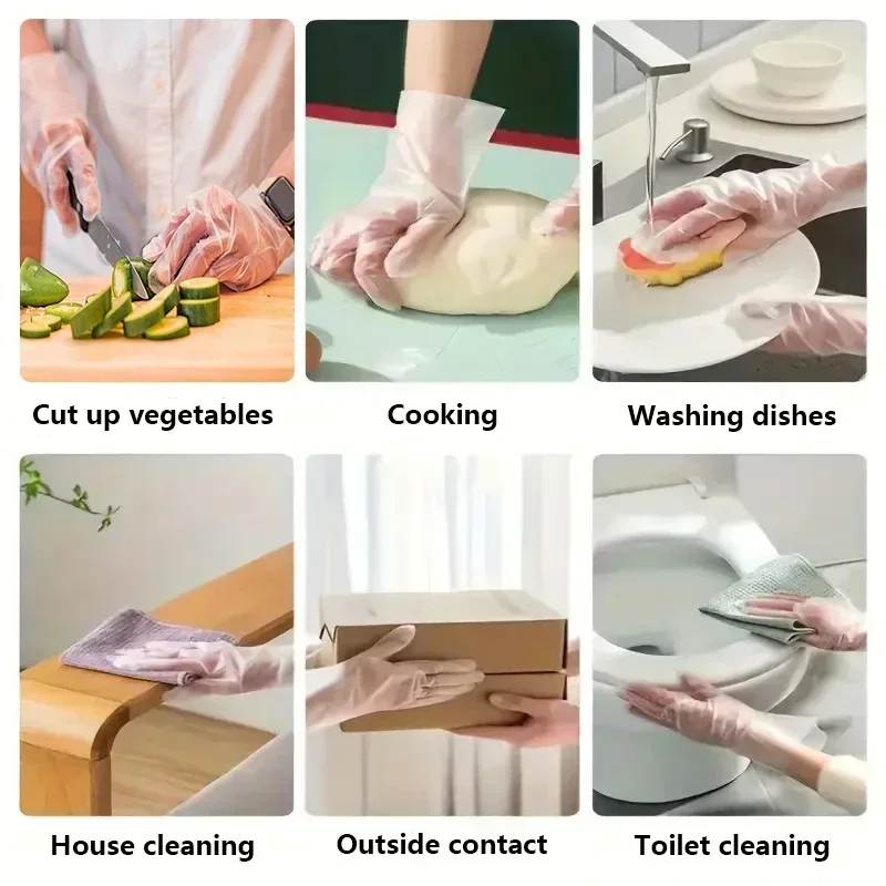 100/200Pcs Food Grade Disposab - Latex Disposable Glove recension och pris