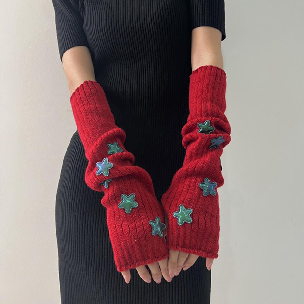 Women's Autumn Winter Warm Sta - Fingerless Glove Knit recension och pris