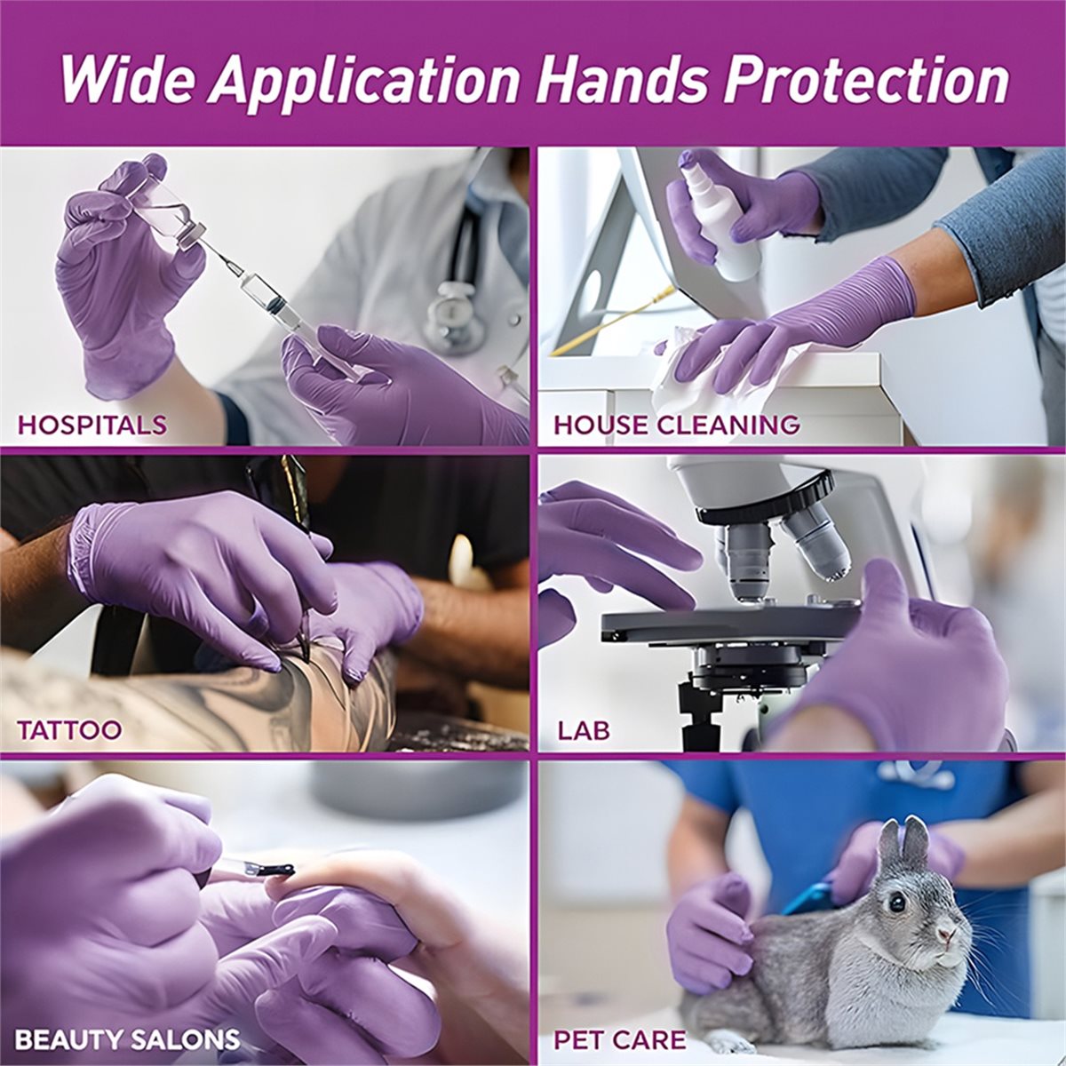 HITL 100pcs Nitrile Exam Glove - Exam Glove Nitrile recension och pris