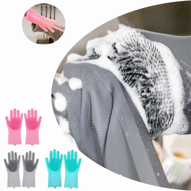 1pc Silicone Dishwashing Glove - Dish Glove Rubber recension och pris