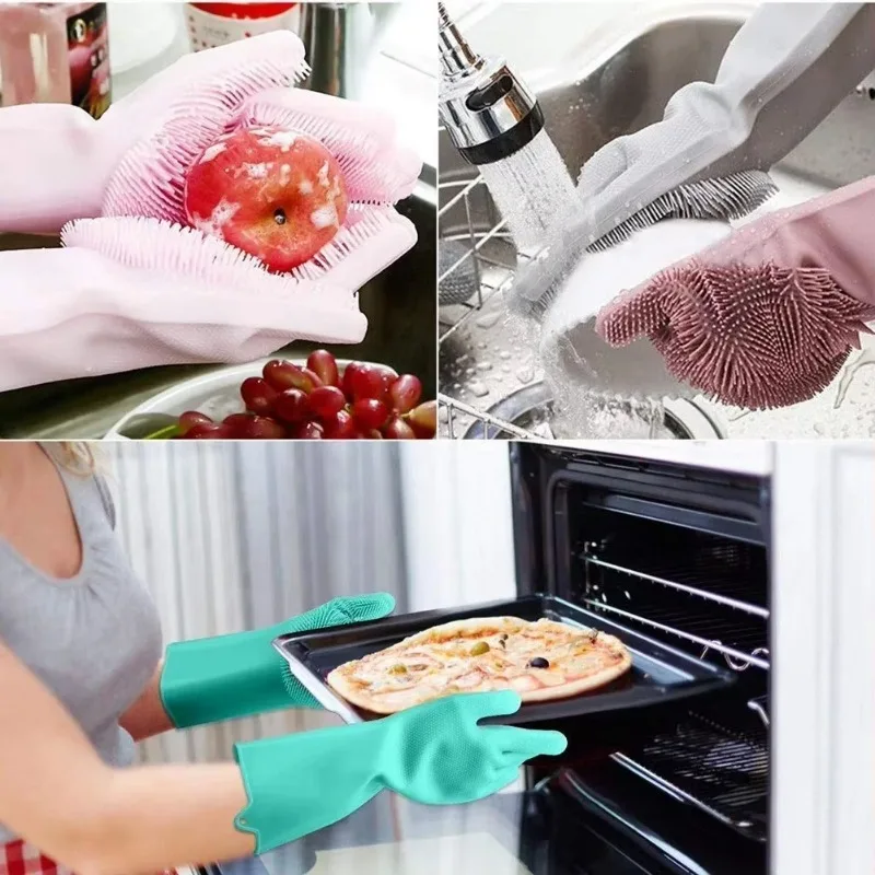 1pc Silicone Dishwashing Glove - Dish Glove Rubber recension och pris
