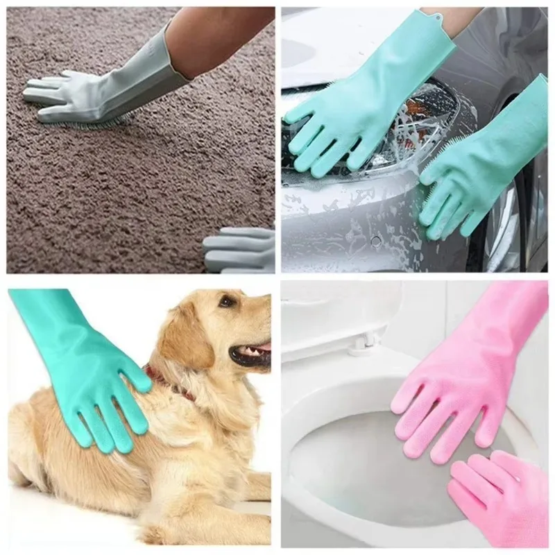 1pc Silicone Dishwashing Glove - Dish Glove Rubber recension och pris